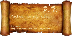 Puches Tarzícia névjegykártya